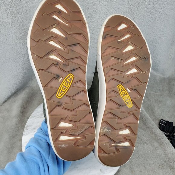 Keen Shoes Womens Size 9.5 Green Leather Elena Mid Rise Lace Up Boots - Picture 7 of 12